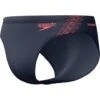 Speedo Hyperboom Splice Briefs - Grey Lead/Neon Coral -Swimmer Shop 00301718663