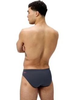 Speedo Hyperboom Splice Briefs - Grey Lead/Neon Coral -Swimmer Shop 00301718663 6