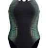 Speedo Tech Panel Splice Medalist One Piece - Turquoise Gem -Swimmer Shop 00305516569 2