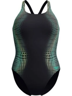 Speedo Tech Panel Splice Medalist One Piece - Turquoise Gem