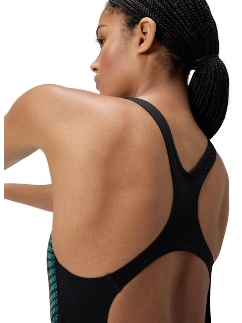 Speedo Tech Panel Splice Medalist One Piece - Turquoise Gem 11 Speedo Tech Panel Splice Medalist One Piece - Turquoise Gem - Image 9