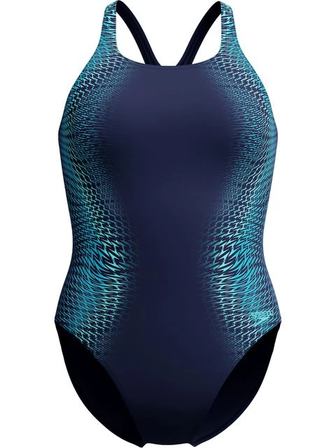 Speedo Tech Panel Splice Medalist One Piece - Lagoon Blue 3 Speedo Tech Panel Splice Medalist One Piece - Lagoon Blue