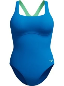 Speedo Flex Band Swim Bra One Piece - Lagoon Blue