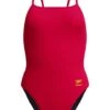 Speedo Solid Web Back One Piece - Ruby -Swimmer Shop 00439817784