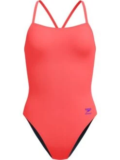 Speedo Solid-V-Back 2.0 One Piece - Neon Coral