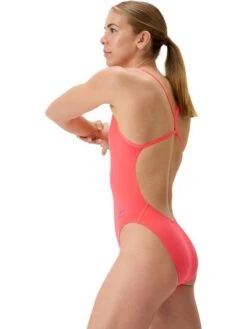 Speedo Solid-V-Back 2.0 One Piece - Neon Coral -Swimmer Shop 00477318663 4