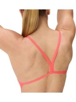 Speedo Solid-V-Back 2.0 One Piece - Neon Coral -Swimmer Shop 00477318663 6