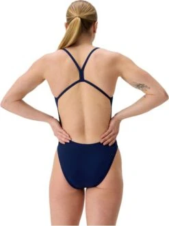 Speedo Solid V-Back 2.0 One Piece - Team Navy -Swimmer Shop 004773434 5