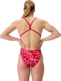 Speedo Printed V-Back 2.0 One Piece - Seashell Illusions/Summer Orange 15 Speedo Printed V-Back 2.0 One Piece - Seashell Illusions/Summer Orange -Swimmer Shop 00477518770 5
