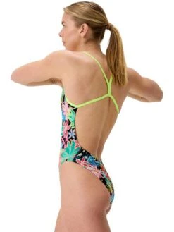 Speedo Printed V-Back 2.0 One Piece - Tropicana/Black 15 Speedo Printed V-Back 2.0 One Piece - Tropicana/Black -Swimmer Shop 00477518773 8