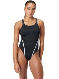 Speedo Movement Back One Piece - Black/Silver 12 Speedo Movement Back One Piece - Black/Silver -Swimmer Shop 005068001 2