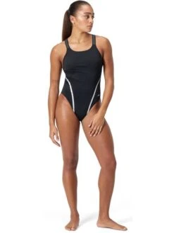 Speedo Movement Back One Piece - Black/Silver 15 Speedo Movement Back One Piece - Black/Silver -Swimmer Shop 005068001 4