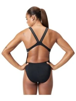 Speedo Movement Back One Piece - Black/Silver 14 Speedo Movement Back One Piece - Black/Silver -Swimmer Shop 005068001 5