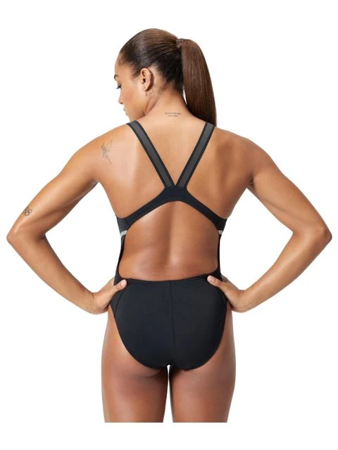 Speedo Movement Back One Piece - Black/Silver 7 Speedo Movement Back One Piece - Black/Silver - Image 5