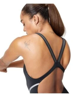 Speedo Movement Back One Piece - Black/Silver 16 Speedo Movement Back One Piece - Black/Silver -Swimmer Shop 005068001 6