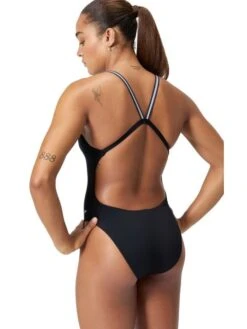Speedo Active Back One Piece - Black/Silver -Swimmer Shop 005069001 5