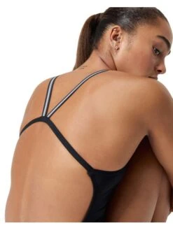 Speedo Active Back One Piece - Black/Silver -Swimmer Shop 005069001 7