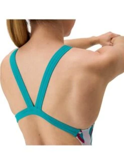 Speedo Printed Leaderback One Piece - Fronds/Turquoise Gem 18 Speedo Printed Leaderback One Piece - Fronds/Turquoise Gem -Swimmer Shop 00515918768 6