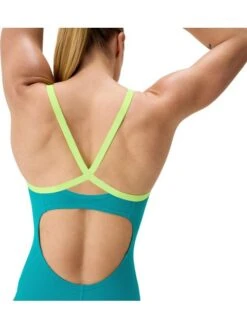 Speedo Solid Flyback 2.0 One Piece - Turquoise Gem -Swimmer Shop 00516116569 6