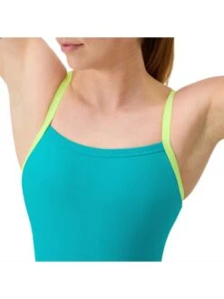Speedo Solid Flyback 2.0 One Piece - Turquoise Gem -Swimmer Shop 00516116569 8