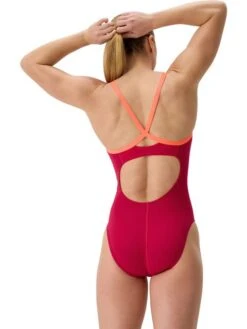 Speedo Solid Flyback 2.0 One Piece - Red 16 Speedo Solid Flyback 2.0 One Piece - Red -Swimmer Shop 00516117784 5