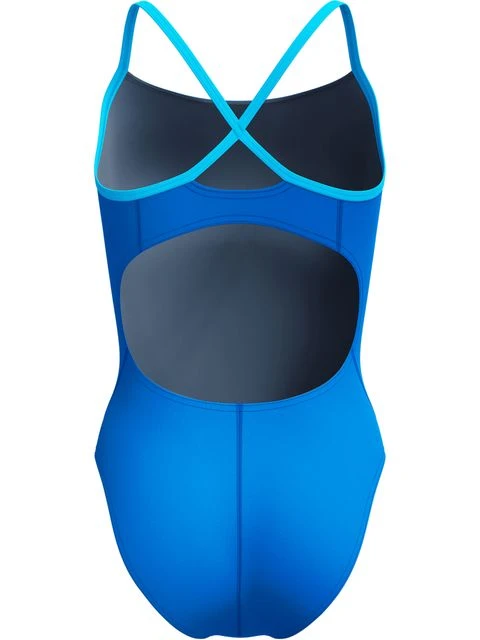 Speedo Solid Flyback One Piece - Lagoon Blue/Picton Blue 5 Speedo Solid Flyback One Piece - Lagoon Blue/Picton Blue - Image 3