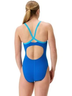 Speedo Solid Flyback One Piece - Lagoon Blue/Picton Blue 15 Speedo Solid Flyback One Piece - Lagoon Blue/Picton Blue -Swimmer Shop 00516118661 4