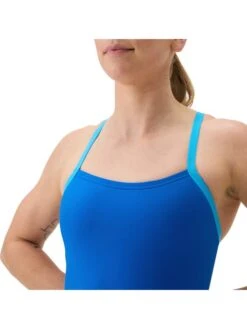 Speedo Solid Flyback One Piece - Lagoon Blue/Picton Blue 16 Speedo Solid Flyback One Piece - Lagoon Blue/Picton Blue -Swimmer Shop 00516118661 5