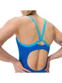 Speedo Solid Flyback One Piece - Lagoon Blue/Picton Blue 17 Speedo Solid Flyback One Piece - Lagoon Blue/Picton Blue -Swimmer Shop 00516118661 6