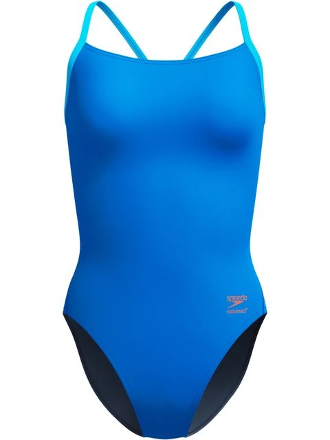 Speedo Solid Flyback One Piece - Lagoon Blue/Picton Blue 3 Speedo Solid Flyback One Piece - Lagoon Blue/Picton Blue