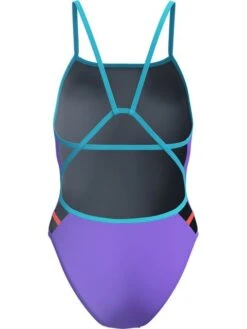 Speedo Solid Tri Back One Piece - Indigo Glow/Picton Blue -Swimmer Shop 00516815333 2