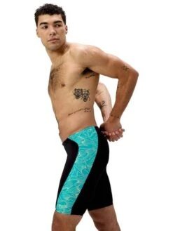 Speedo Hyperboom Panel Jammers - Black/Turquoise Gem -Swimmer Shop 00520916569 5