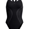 Speedo Printed Performance Back One Piece - Black -Swimmer Shop 00530000334