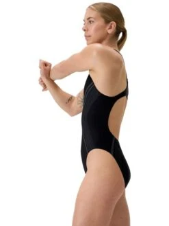 Speedo Printed Performance Back One Piece - Black 14 Speedo Printed Performance Back One Piece - Black -Swimmer Shop 00530000334 4