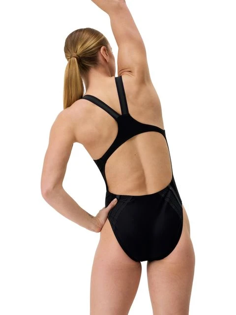 Speedo Printed Performance Back One Piece - Black 8 Speedo Printed Performance Back One Piece - Black - Image 6