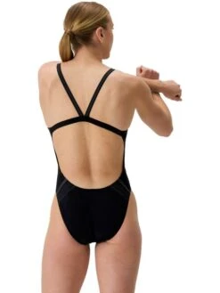 Speedo Printed Active Back One Piece - Black -Swimmer Shop 00530200334 5