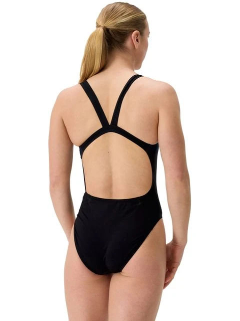 Speedo Placement Print Leaderback One Piece - Electro Static/Black 8 Speedo Placement Print Leaderback One Piece - Electro Static/Black - Image 6
