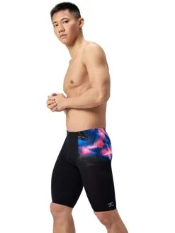 Speedo Placement Print Jammers - Electro Static/Black -Swimmer Shop 00534718887 3