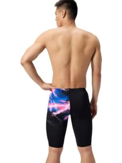 Speedo Placement Print Jammers - Electro Static/Black -Swimmer Shop 00534718887 4