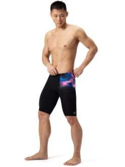 Speedo Placement Print Jammers - Electro Static/Black -Swimmer Shop 00534718887 5