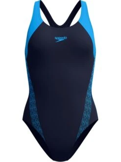 Speedo Hyperboom Splice Racerback One Piece - Lagoon Blue
