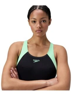 Speedo Hyperboom Splice Racerback One Piece - Alfalfa Green -Swimmer Shop 00535618666 6