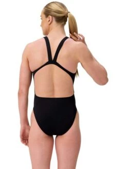 Speedo Solid Leaderback One Piece - Team Black 15 Speedo Solid Leaderback One Piece - Team Black -Swimmer Shop 005399001 5