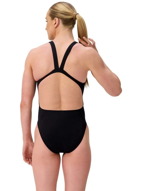 Speedo Solid Leaderback One Piece - Team Black 8 Speedo Solid Leaderback One Piece - Team Black - Image 6