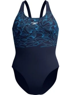 Speedo Hyperboom Placement One Piece - Lagoon Blue