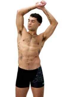 Speedo Hyperboom Aquashort - Black/Alfalfa Green -Swimmer Shop 0973418666 2