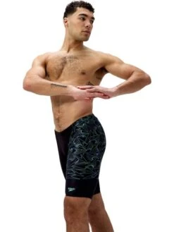 Speedo Hyperboom Jammers - Black/Alfalfa Green -Swimmer Shop 0973518666 4