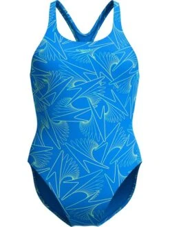 Speedo Hyperboom Allover Medalist One Piece - Lagoon Blue