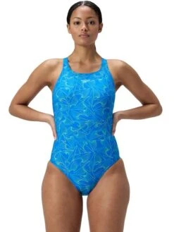 Speedo Hyperboom Allover Medalist One Piece - Lagoon Blue -Swimmer Shop 1219918661 3