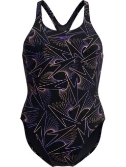 Speedo Hyperboom Allover Medalist One Piece - Bright Peach